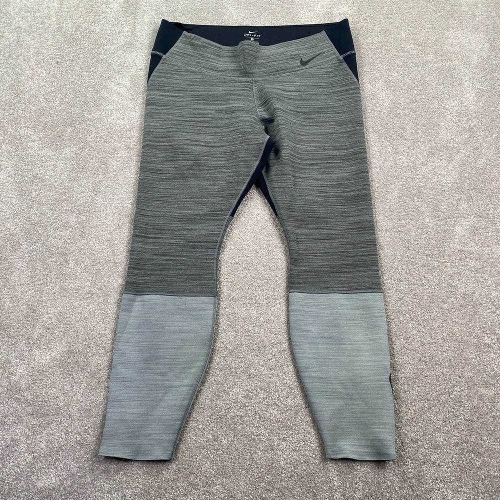Nike Dri-FIT Legendary Training Running Leggings Women's Plus Size 1X Gray Black